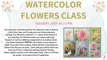 E B B   Watercolor Flowers25  Presentation