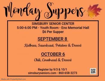 Flier Monday Supper   Fall