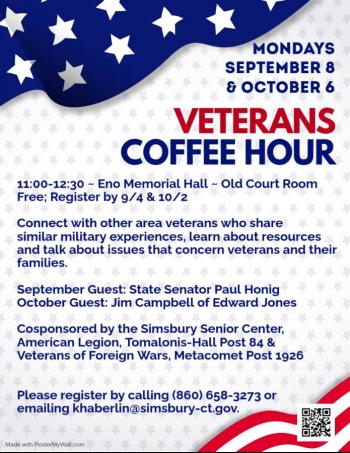 Flier Veterans Coffee