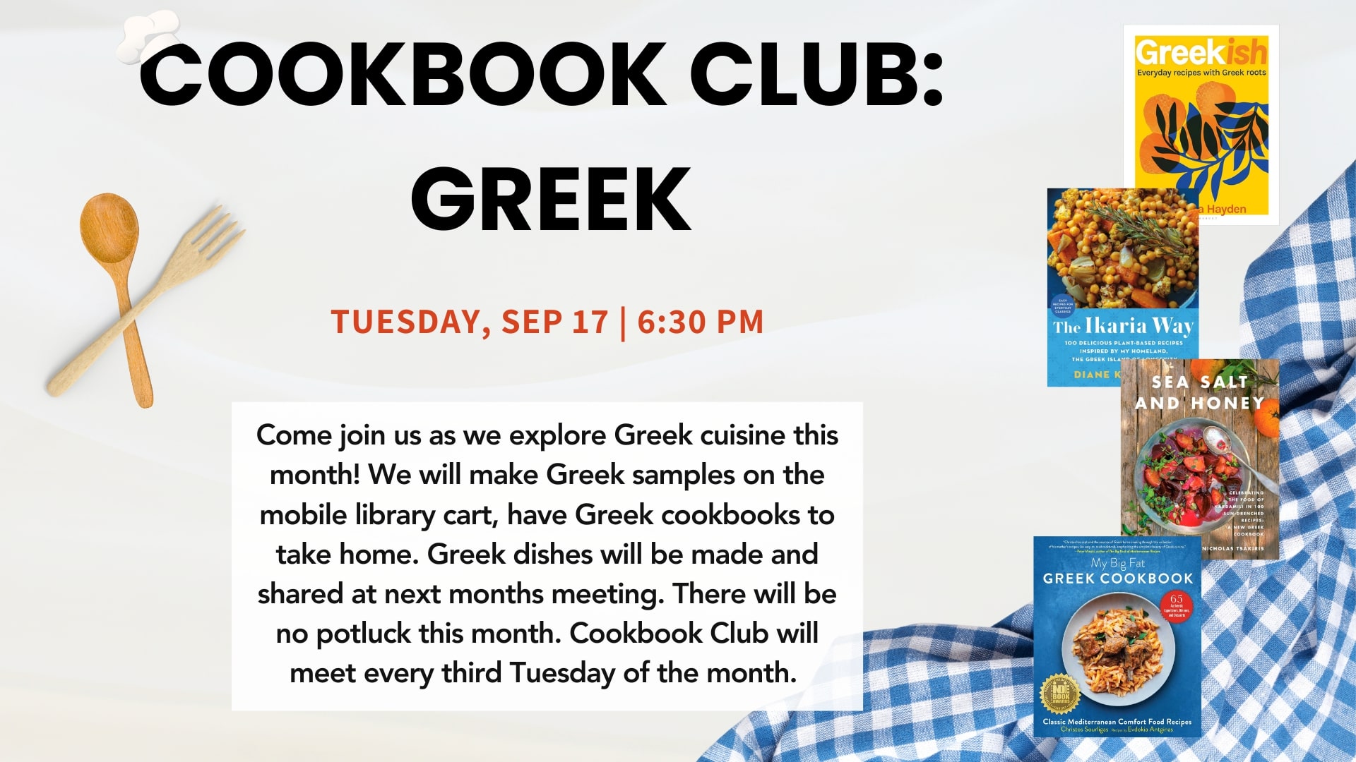 EBB   Cookbook Club Greek  Presentation