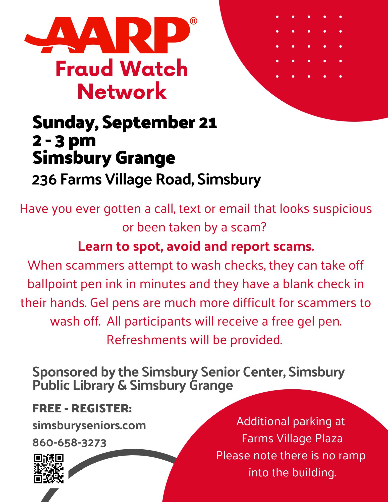 Flier AARP Fraud Watch