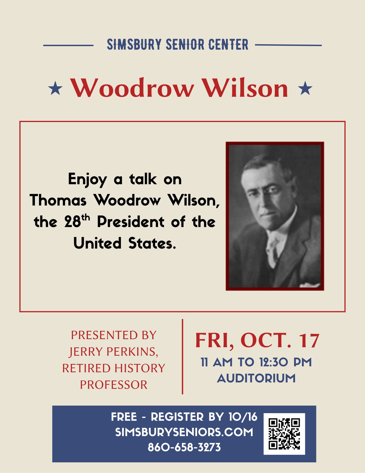 Flier Woodrow Wilson