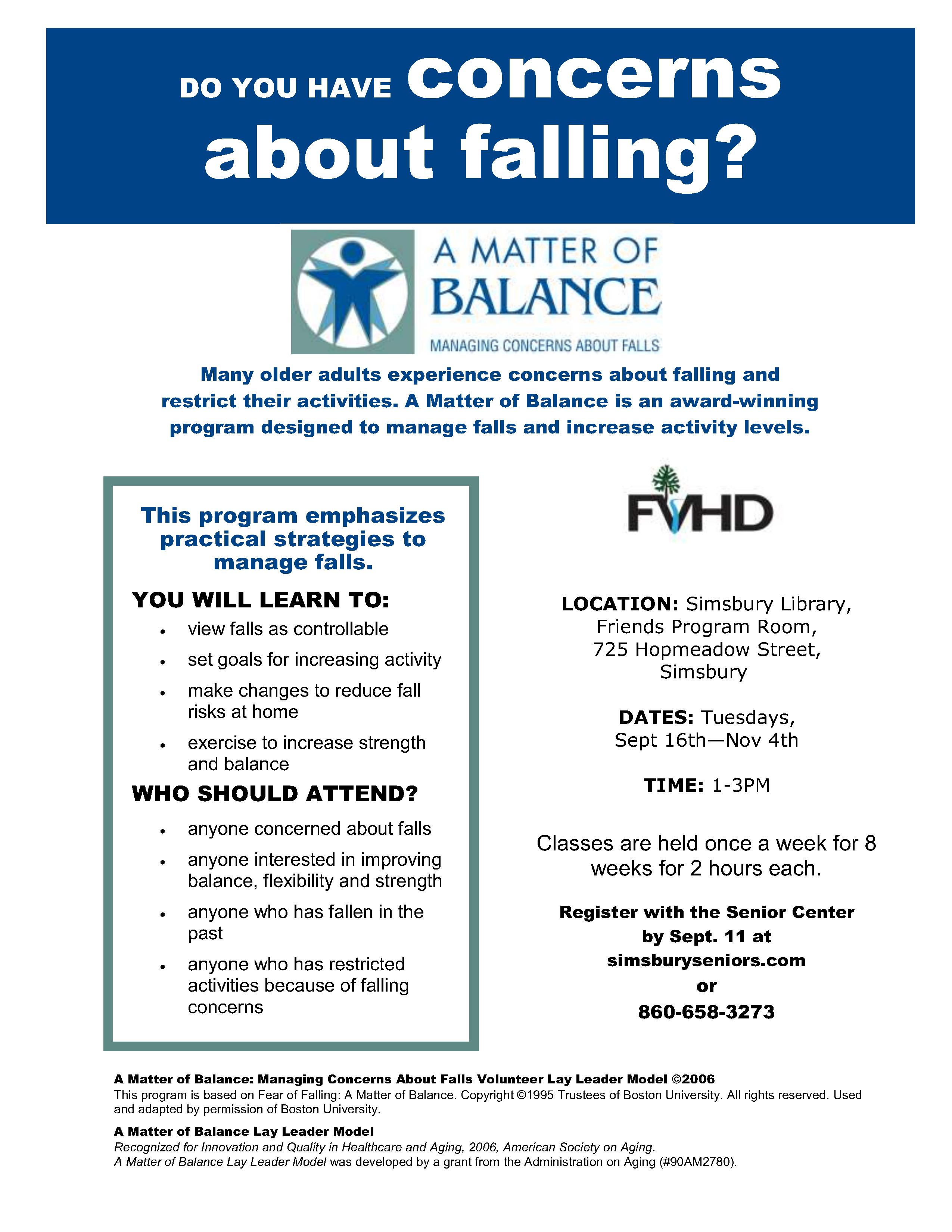Flier Matter of Balance